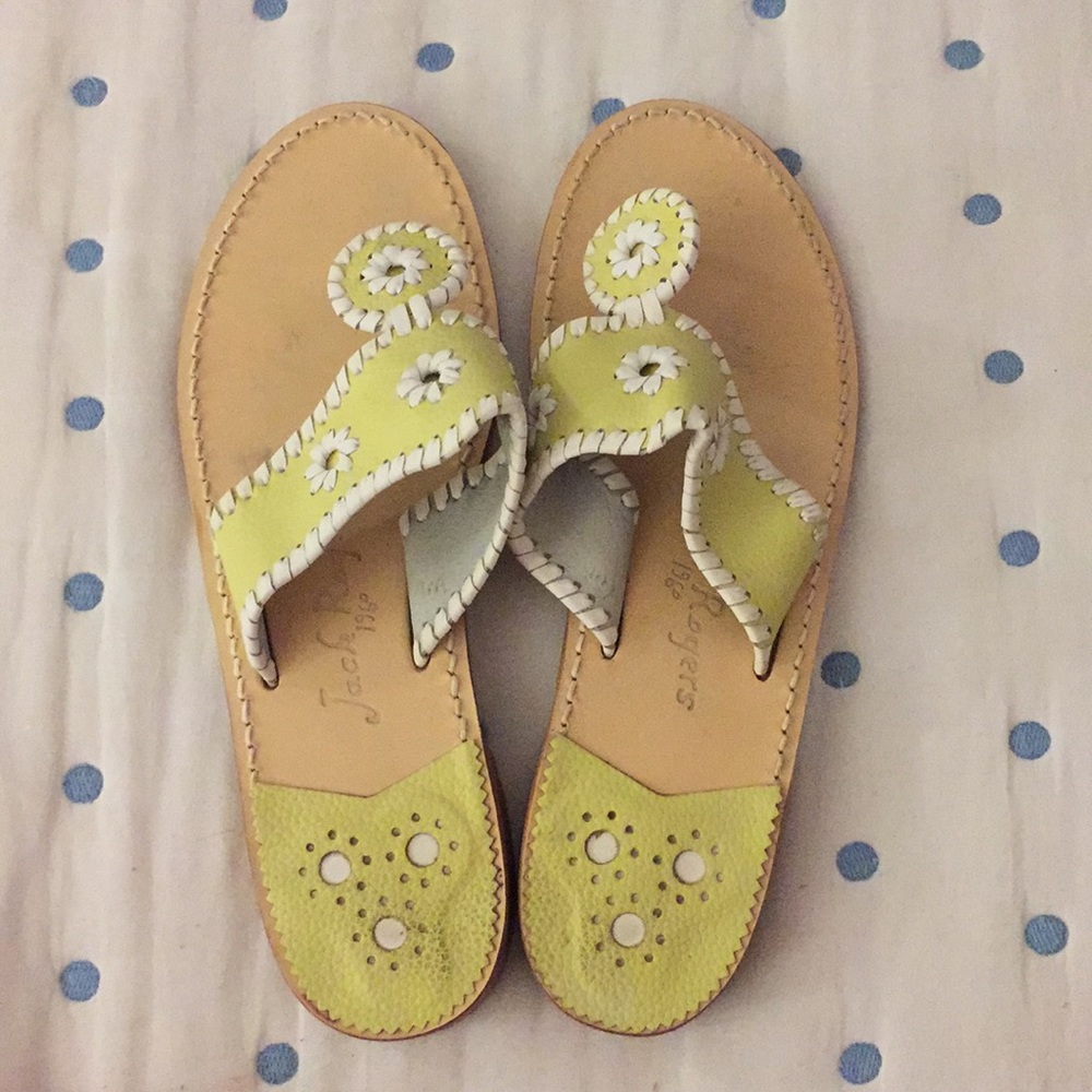 Light yellow Jack Rogers